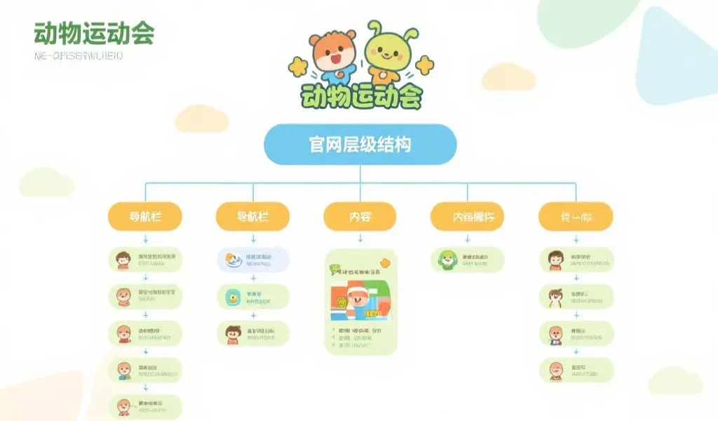 动物运动会官网层级结构示意图